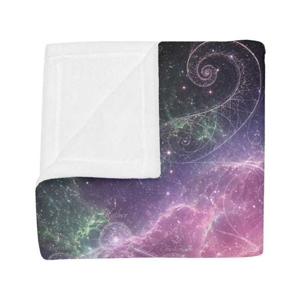 Sacred Geometry Fleece Blanket - Carina Nebula