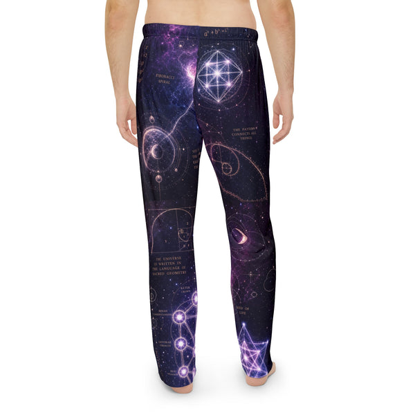 Men's Sacred Geometry Pyjama Pants — Cosmic Bloom