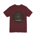 Aligned Tee — Maroon (Circle)