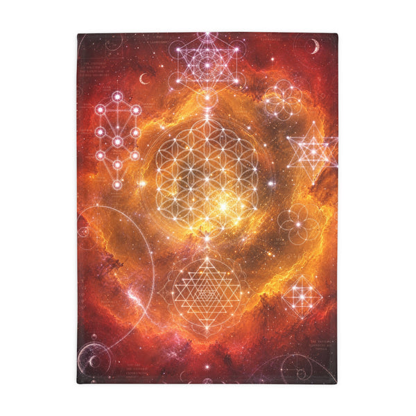 Sacred Geometry Fleece Blanket - Soul Nebula