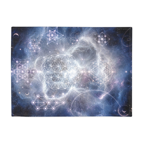 Sacred Geometry Fleece Blanket - Eskimo Nebula