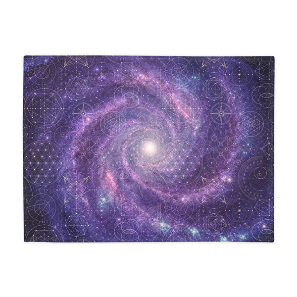 Sacred Geometry Fleece Blanket - Tarantula Nebula