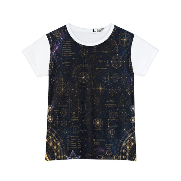 Women's Sacred Geometry Pyjama Top — Cosmic Blueprint
