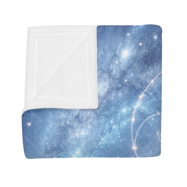 Sacred Geometry Fleece Blanket - Blinking Planetary Nebula
