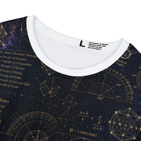 Women's Sacred Geometry Pyjama Top — Cosmic Blueprint