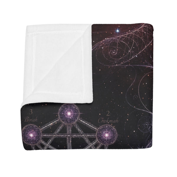Sacred Geometry Fleece Blanket - Gamma Cygni Nebula