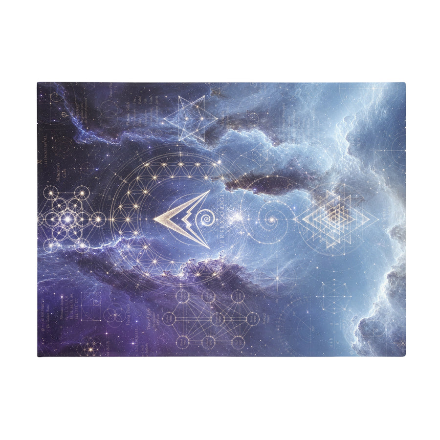 Sacred Geometry Blanket — Saturn Nebula