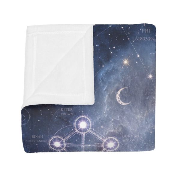 Sacred Geometry Fleece Blanket - Eskimo Nebula