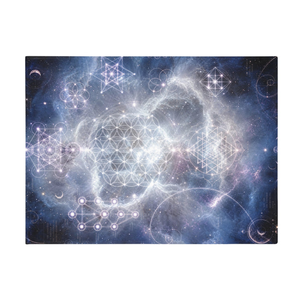 Sacred Geometry Fleece Blanket - Eskimo Nebula