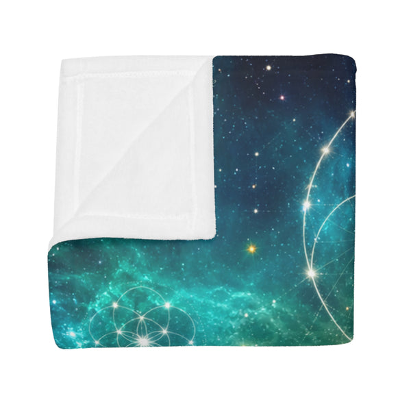 Sacred Geometry Fleece Blanket - Cat's Eye Nebula