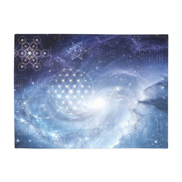 Sacred Geometry Fleece Blanket - Blinking Planetary Nebula