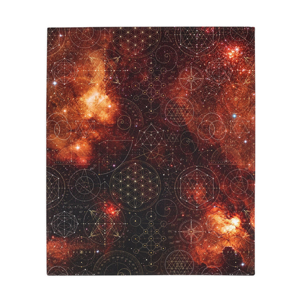 Sacred Geometry Fleece Blanket - North America Nebula