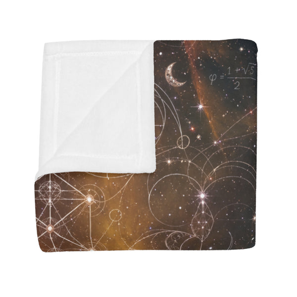 Sacred Geometry Fleece Blanket - Helix Nebula