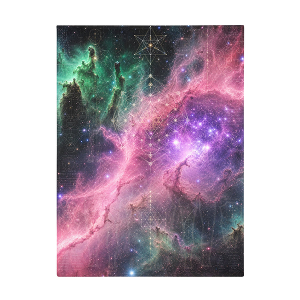 Sacred Geometry Fleece Blanket - Pillars of Creation