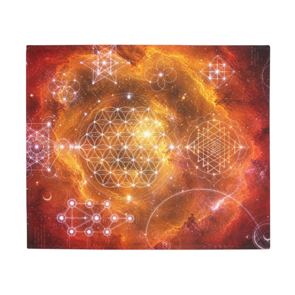 Sacred Geometry Fleece Blanket - Soul Nebula