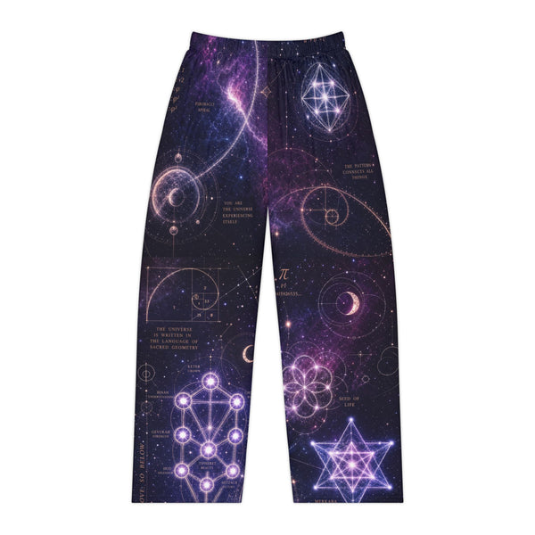 Women's Sacred Geometry Pyjama Pants — Cosmic Bloom