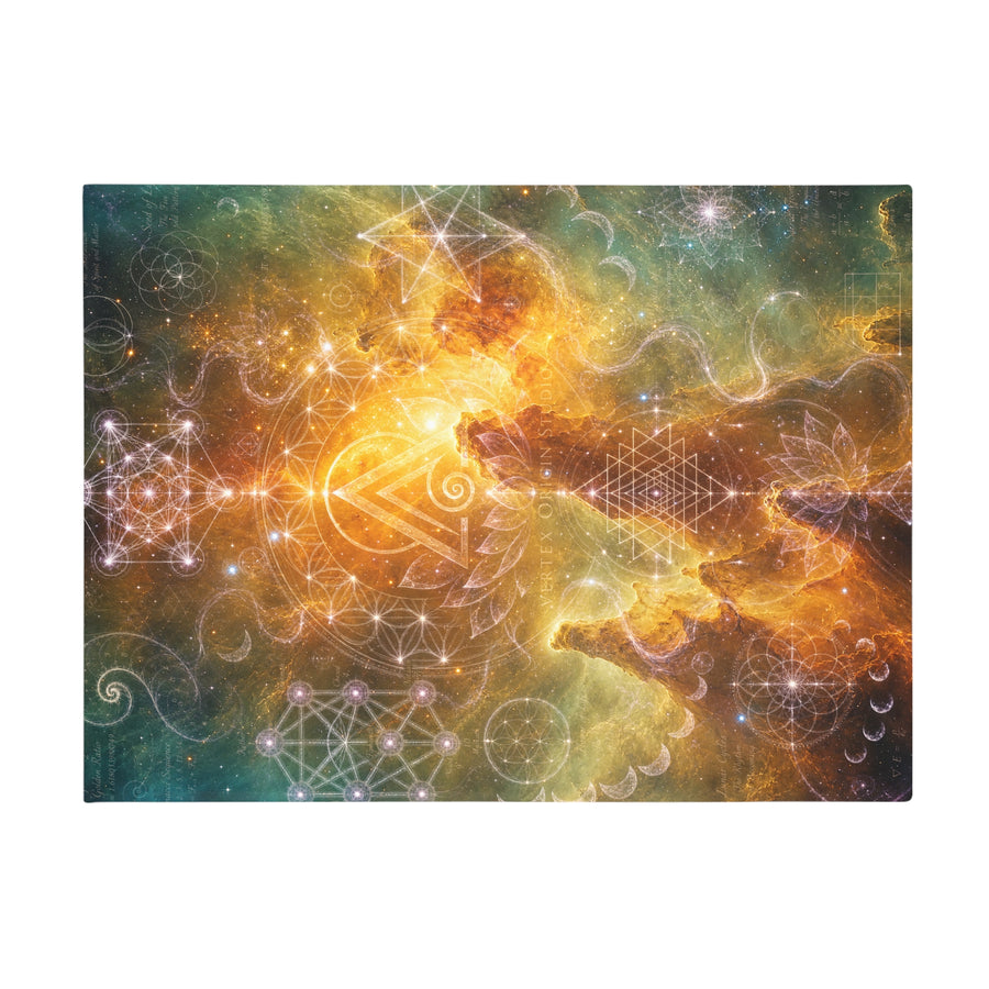 Sacred Geometry Blanket — Flame Nebula