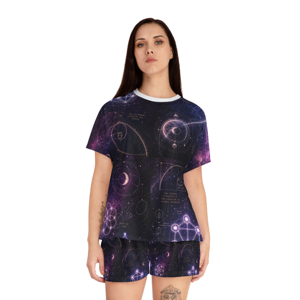 Women's Sacred Geometry Pyjama Set — Cosmic Bloom
