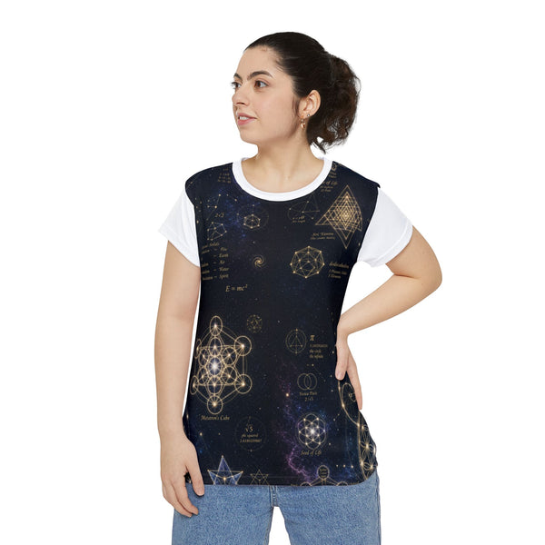 Women's Sacred Geometry Pyjama Top — Cosmic Constellation