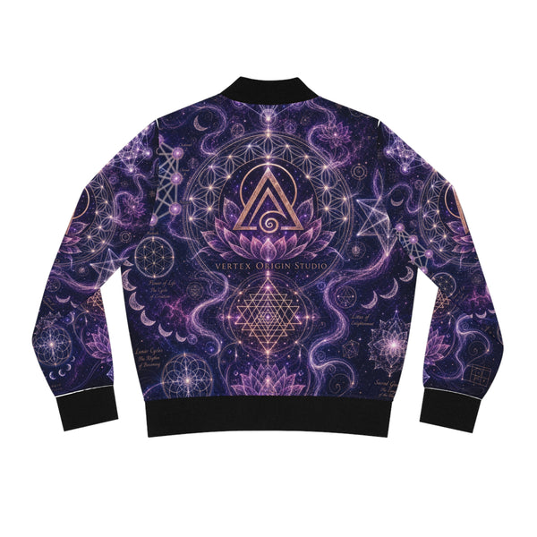 Women's Sacred Geometry Bomber Jacket — Divine Origin