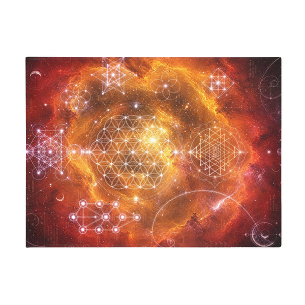 Sacred Geometry Fleece Blanket - Soul Nebula