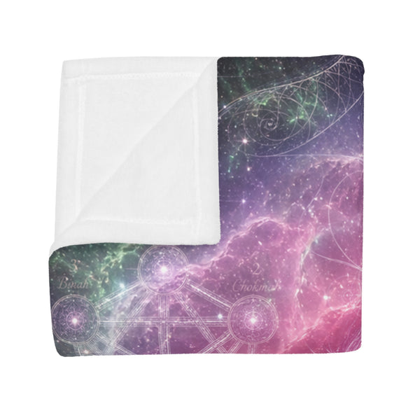 Sacred Geometry Fleece Blanket - Carina Nebula