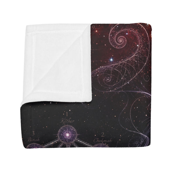 Sacred Geometry Fleece Blanket - Gamma Cygni Nebula