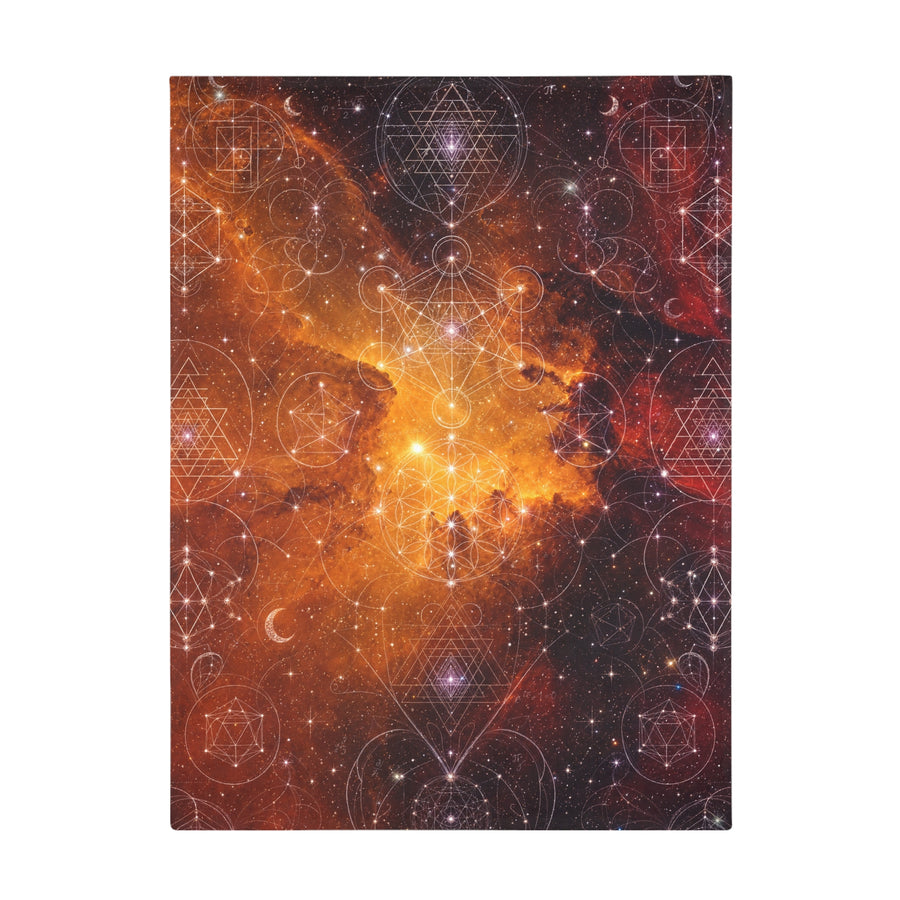 Sacred Geometry Blanket — Heart Nebula