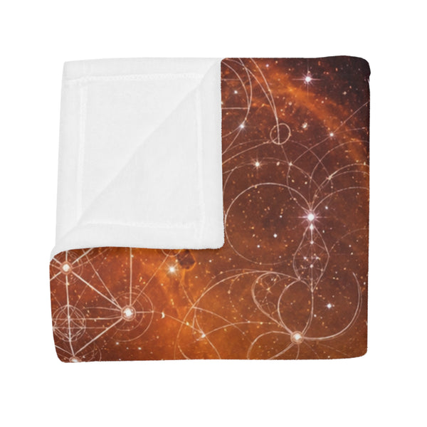 Sacred Geometry Fleece Blanket - Heart Nebula