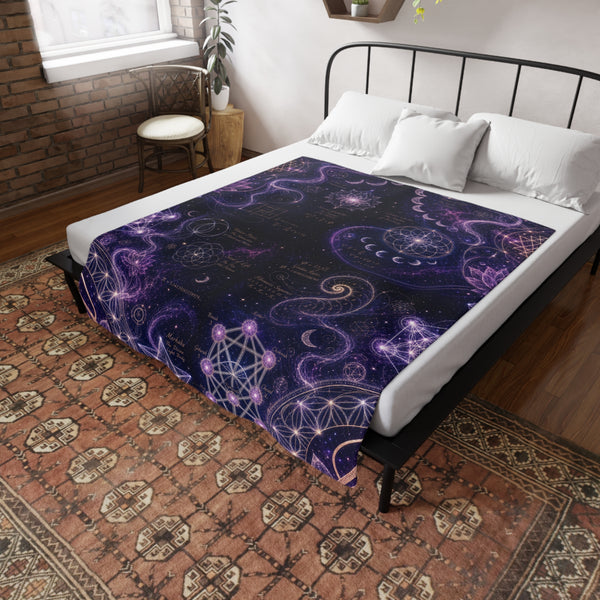 Sacred Geometry Blanket — Divine Origin [SAMPLE]
