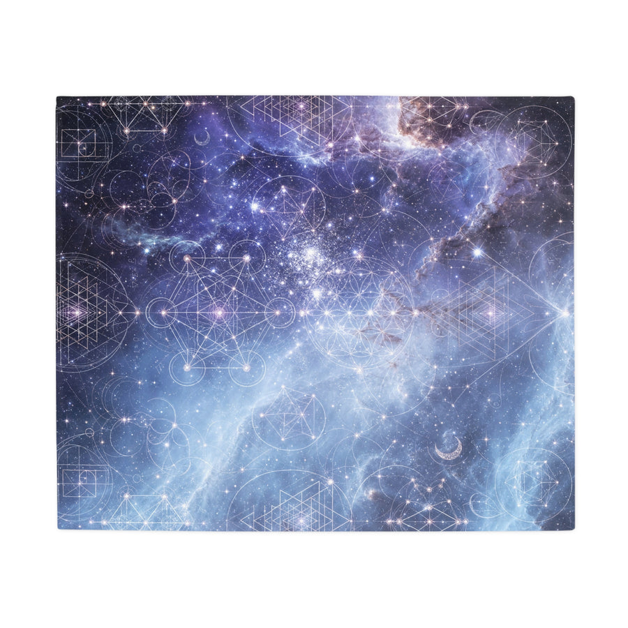 Sacred Geometry Blanket — Blue Snowball Nebula