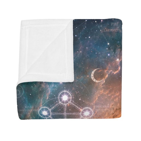 Sacred Geometry Fleece Blanket - Ring Nebula