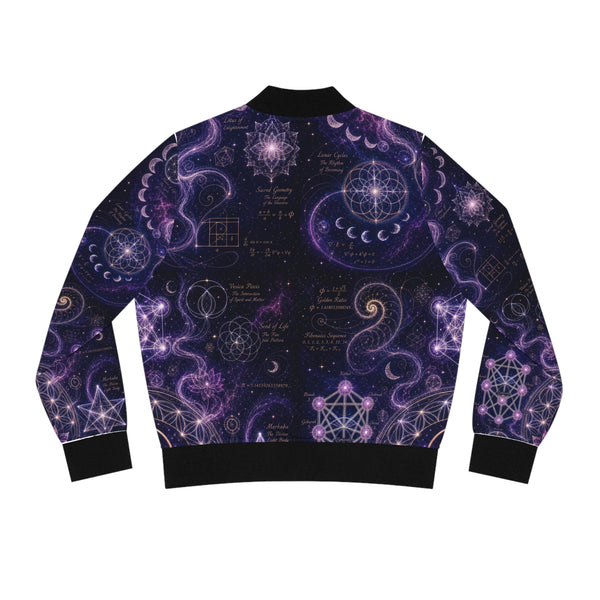 Women's Sacred Geometry Bomber Jacket — Origin Universe