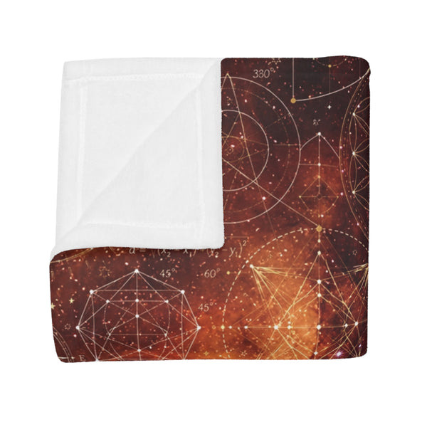 Sacred Geometry Fleece Blanket - North America Nebula