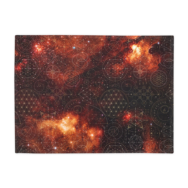 Sacred Geometry Fleece Blanket - North America Nebula