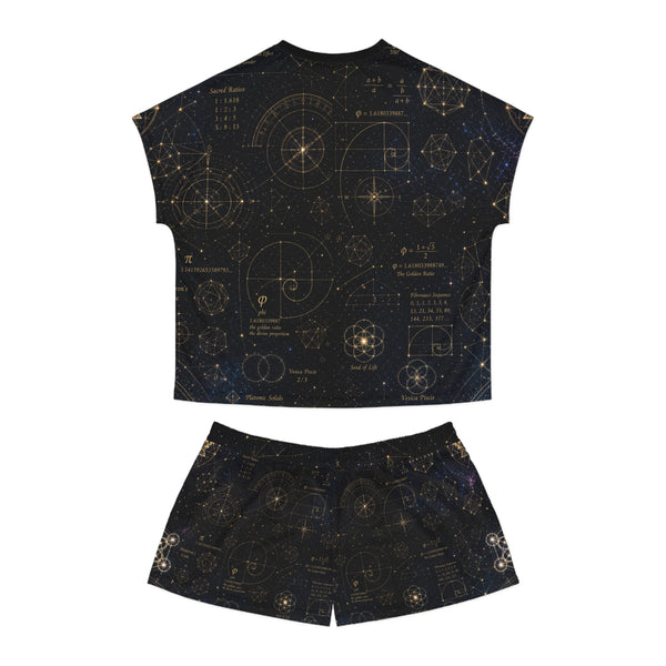 Women's Sacred Geometry Pyjama Set — Cosmic Blueprint