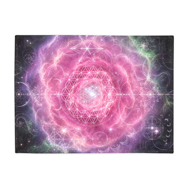Sacred Geometry Fleece Blanket - Carina Nebula