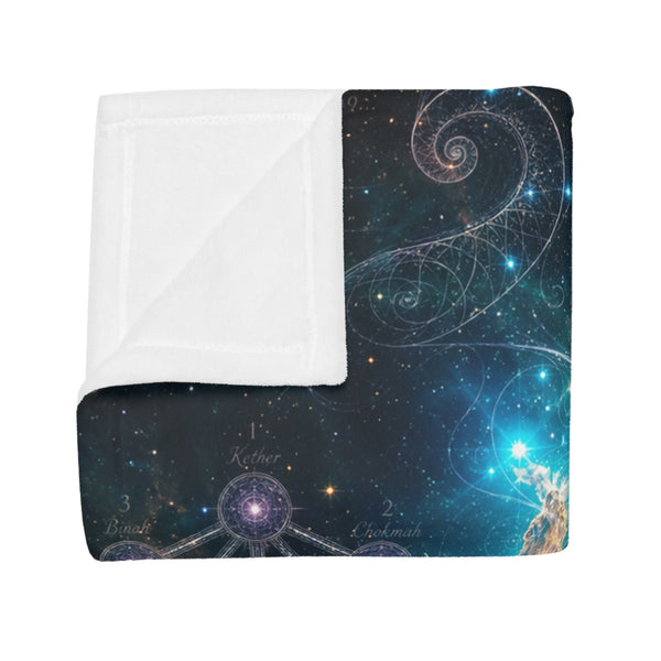 Sacred Geometry Fleece Blanket - Butterfly Nebula