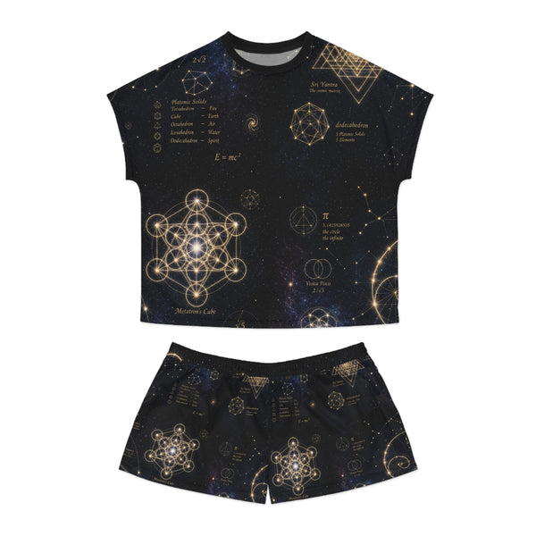 Women's Sacred Geometry Pyjama Set — Cosmic Constellation