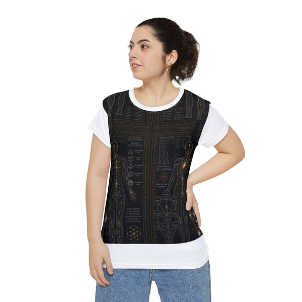 Women's Sacred Geometry Pyjama Top — Sacred Blueprint