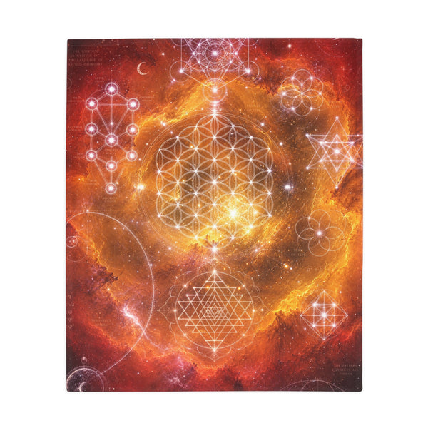 Sacred Geometry Fleece Blanket - Soul Nebula