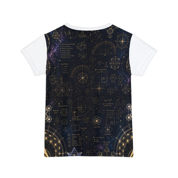Women's Sacred Geometry Pyjama Top — Cosmic Blueprint