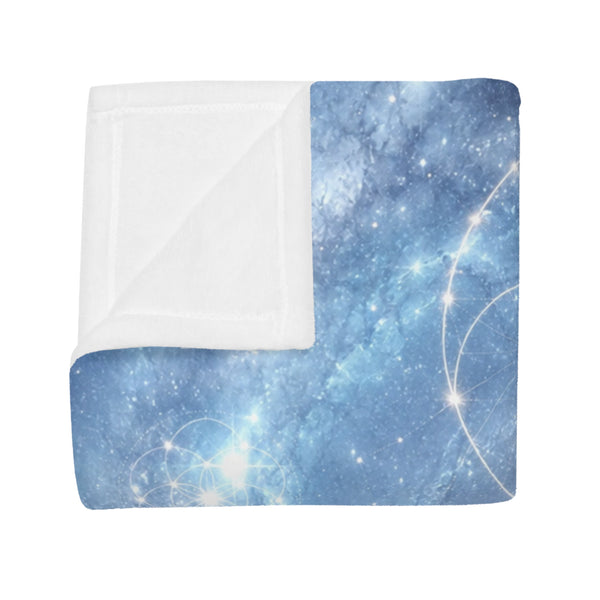Sacred Geometry Fleece Blanket - Blinking Planetary Nebula