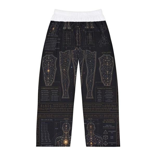 Men's Sacred Geometry Pyjama Pants — Sacred Blueprint