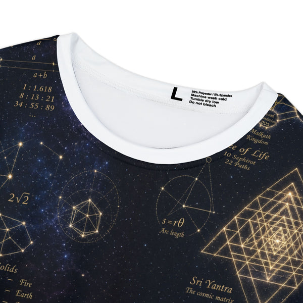 Women's Sacred Geometry Pyjama Top — Cosmic Constellation