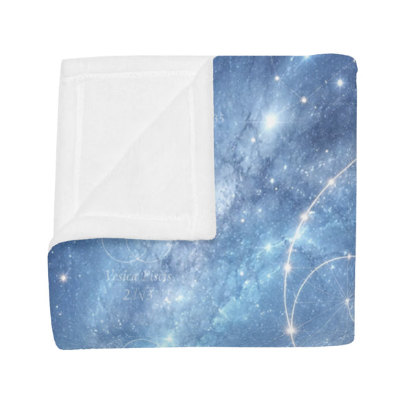 Sacred Geometry Fleece Blanket - Blinking Planetary Nebula