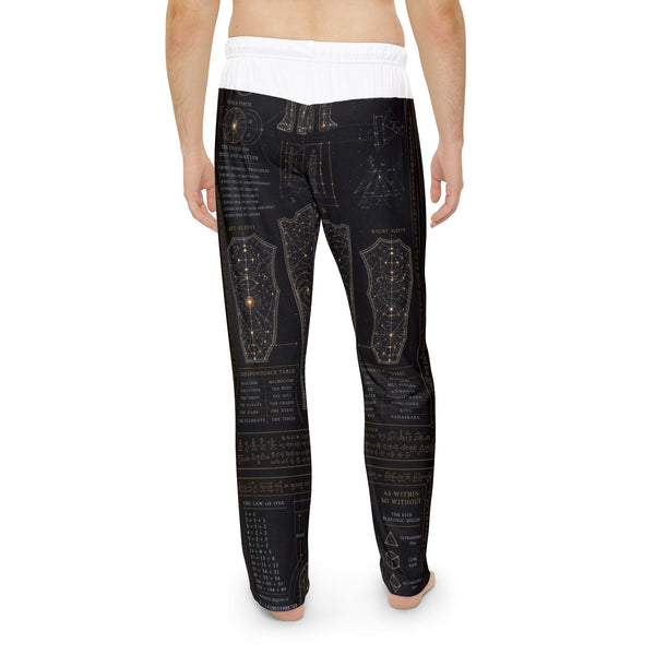 Men's Sacred Geometry Pyjama Pants — Sacred Blueprint
