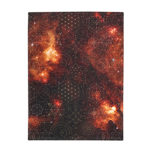 Sacred Geometry Fleece Blanket - North America Nebula