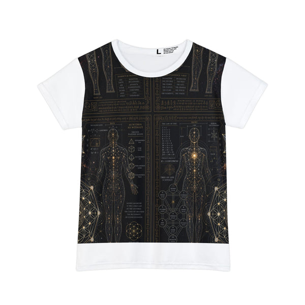 Women's Sacred Geometry Pyjama Top — Sacred Blueprint