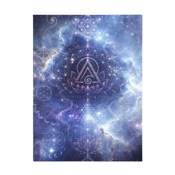 Sacred Geometry Fleece Blanket - Witch Head Nebula